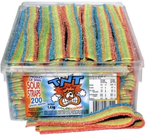 TNT Multicoloured Sour Straps 