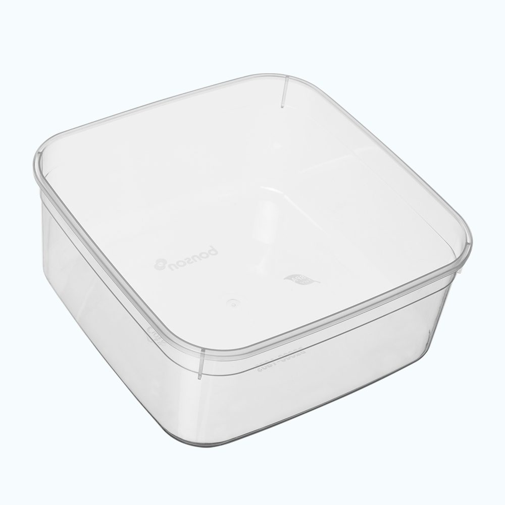 Bonson Reusable Square Container Clear 2L