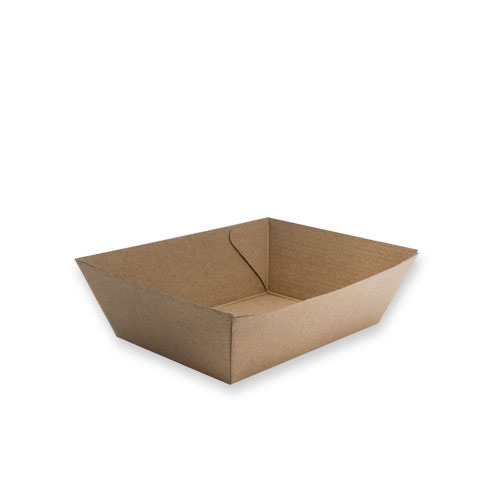 Kraft Brown Food Tray #1 Extra Small 