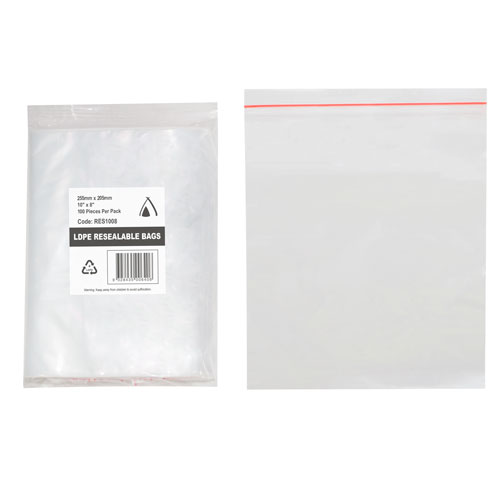 Resealable Bag 8" x 10"