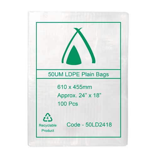 LDPE 35μm Bag 18" x 24"