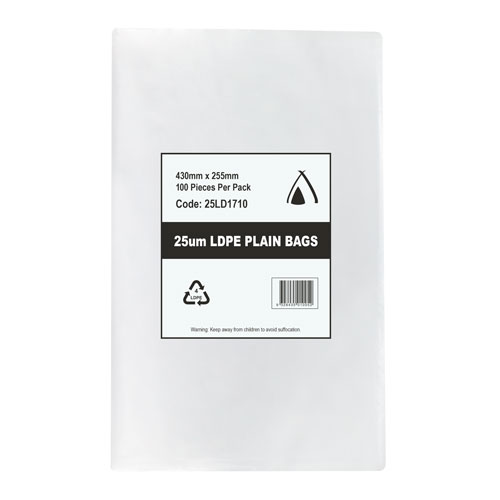 LDPE 25μm 15" x 12" Lettuce Bag