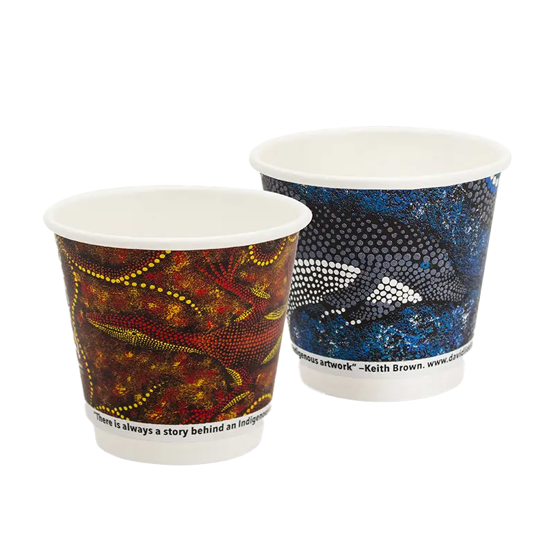 Indigenous Print Double Wall Coffee Cup 8oz