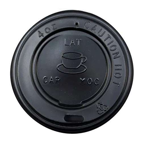 Lid for Triple Wall 4oz Coffee Cup Black
