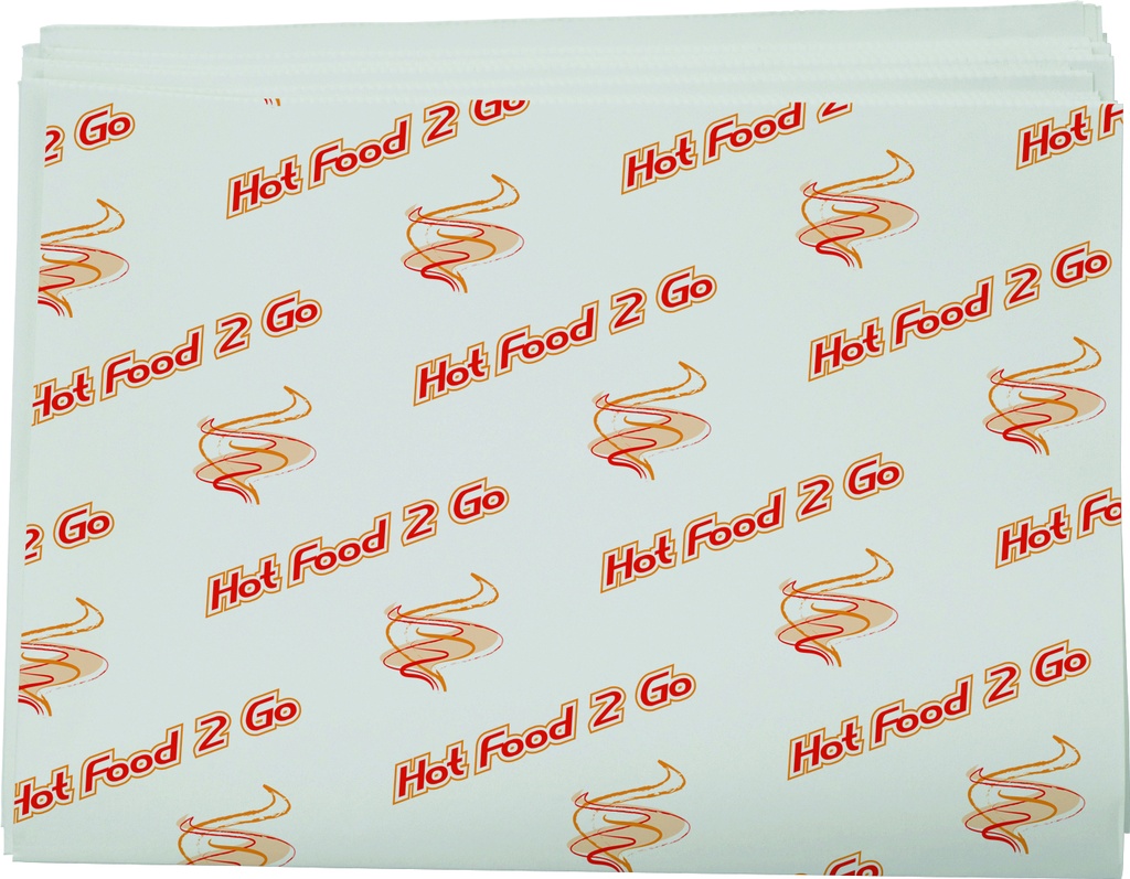 Printed Greaseproof Wrap 1/2 Cut