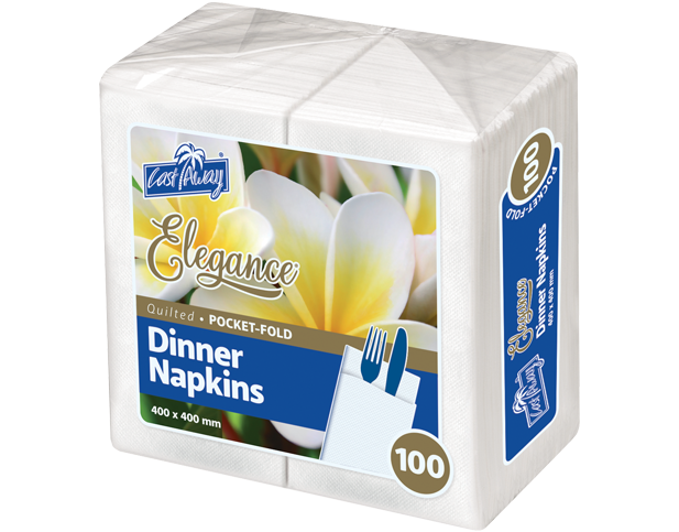 Napkin Dinner Pocket - White 