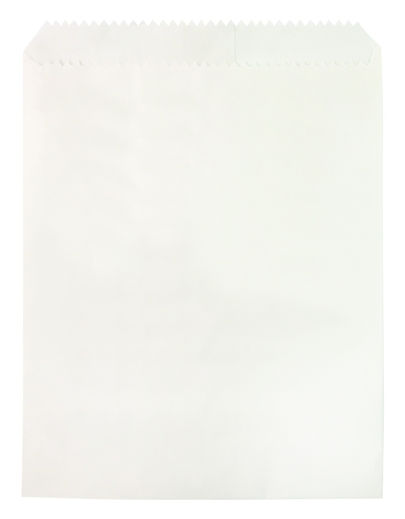 No. 1/2 White Square Greaseproof Lined Paper Bag 6 x 5.5"