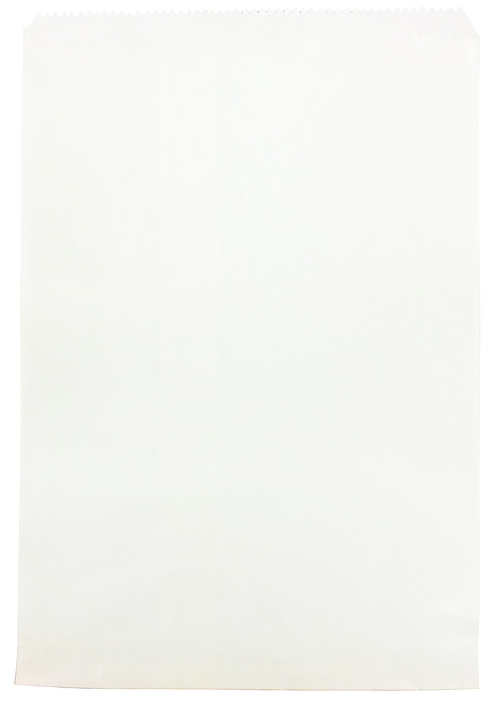 No. 1 White Flat Paper Bag