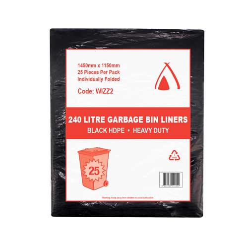 Garbage Bag Wheelie Bin 240L