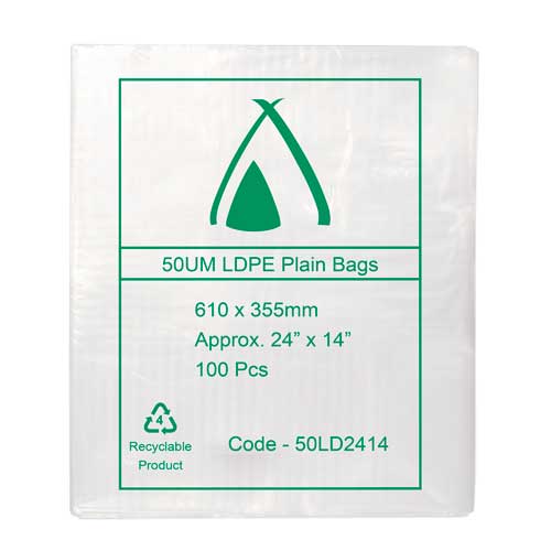 LDPE 50um 14" x 24"