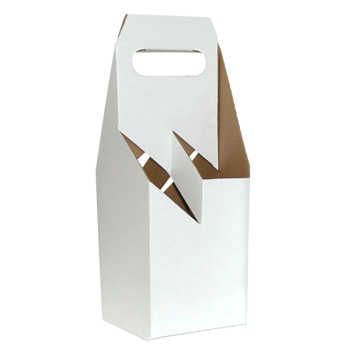 Wine Box Carrier 4 Bottle White