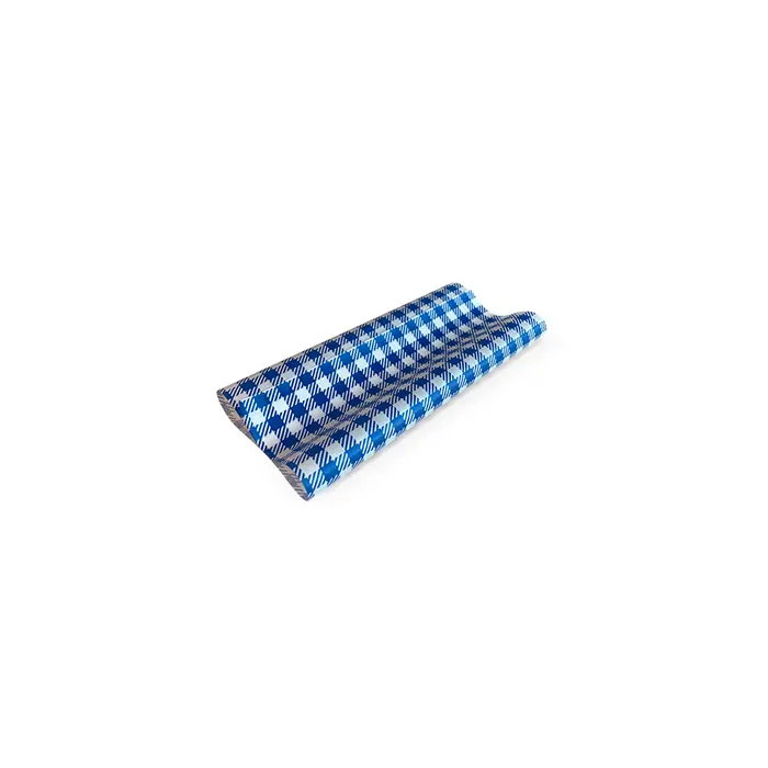 Greaseproof Blue Check Medium