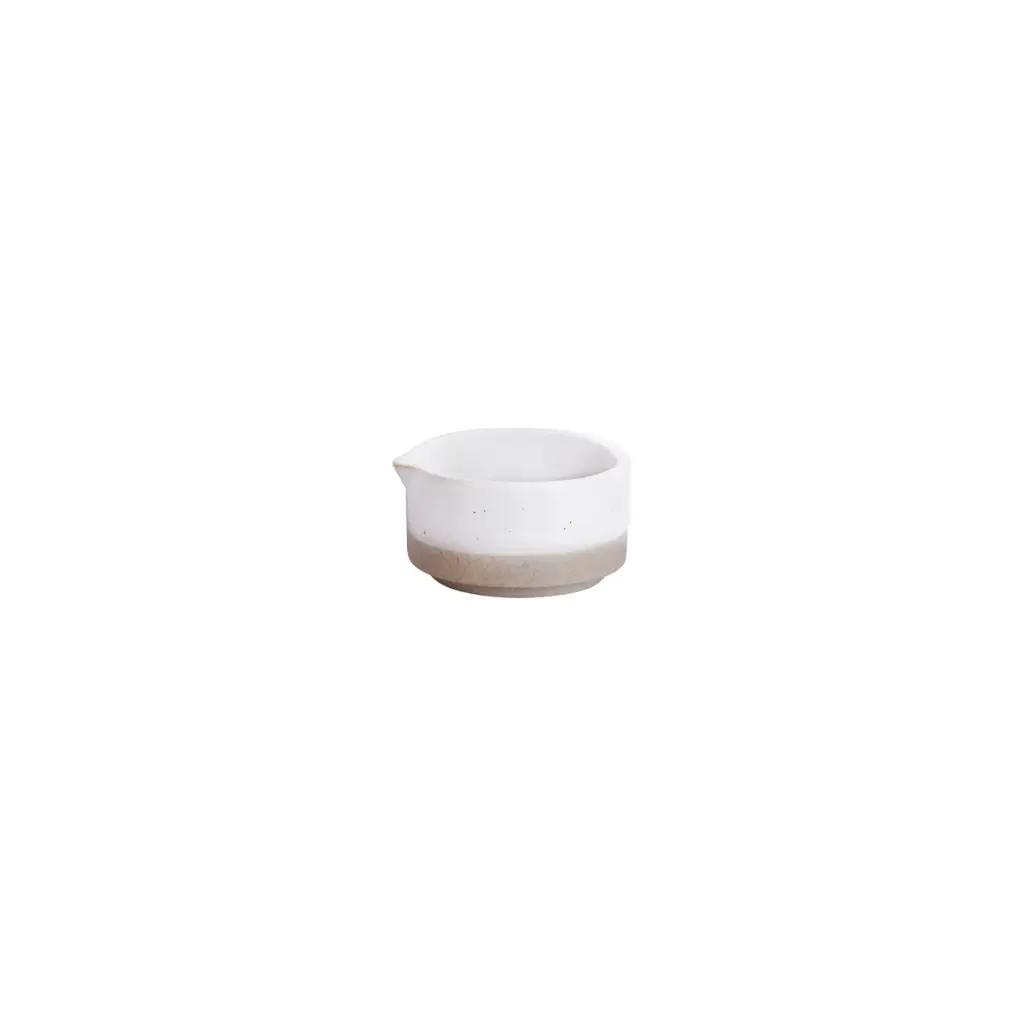 Sauce Jug White Pebble 80ml 