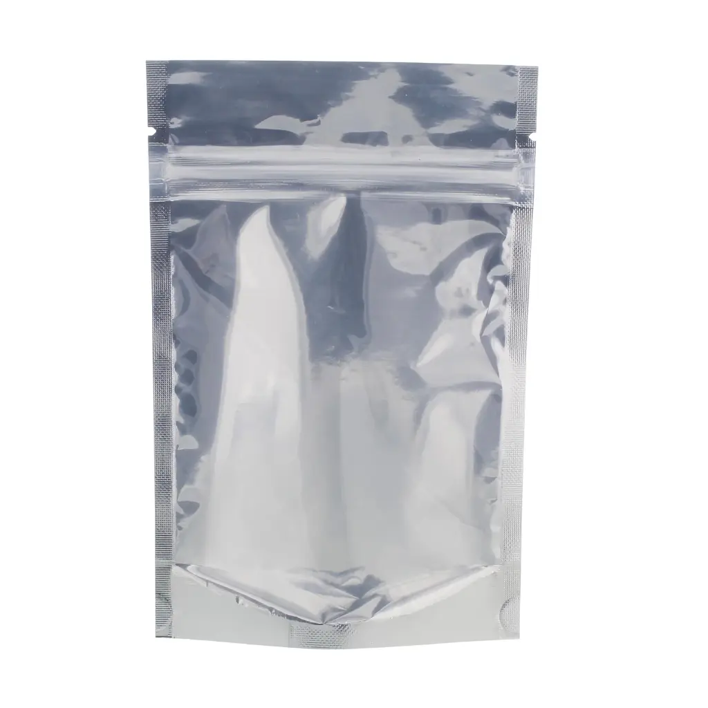 Stand Up Pouch Clear/Silver Foil 15cm x 22cm 
