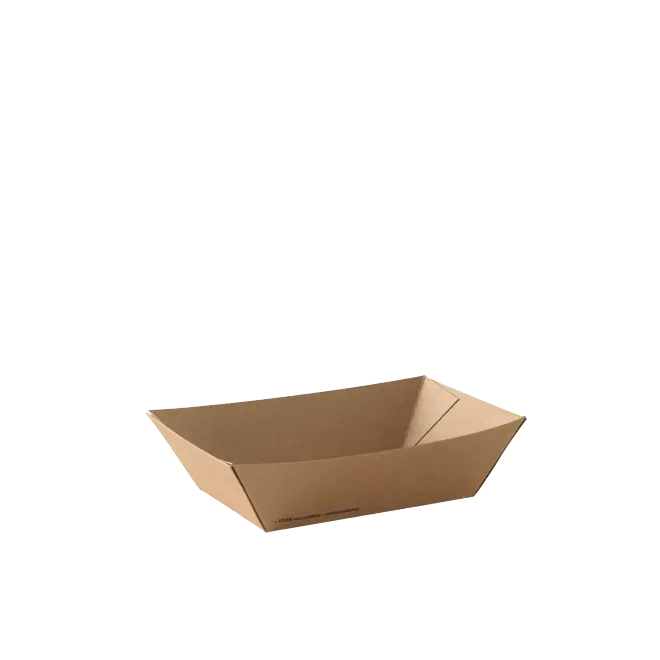 Kraft Brown Food Tray #2 Small 