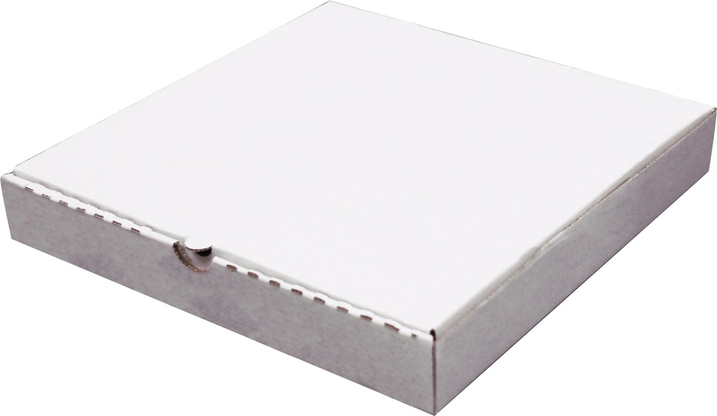 Pizza Box 9" White / Brown Plain