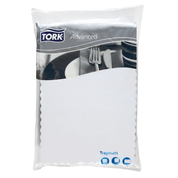 Tray Mat Embossed White 430x300