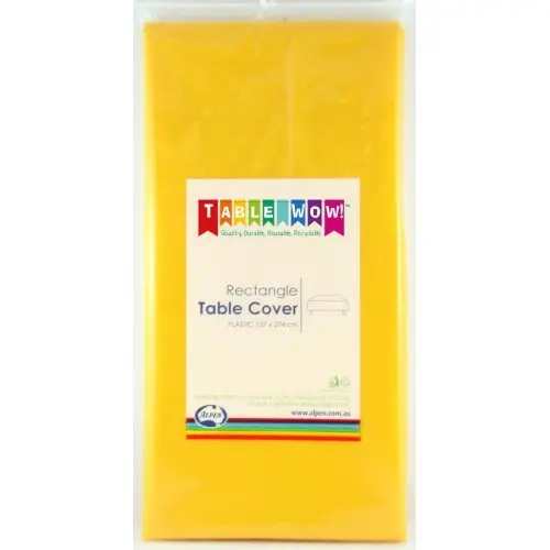 Table Cover Rectangle Yellow