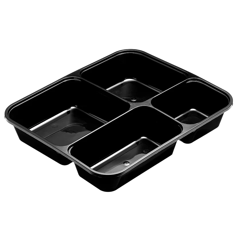 Bonson 4 Compartment Black Tray