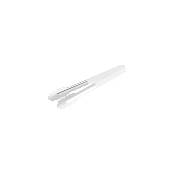 Kitchen Tongs with White PVC Handle