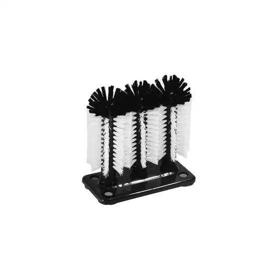 Triple Glass Brush with suction caps