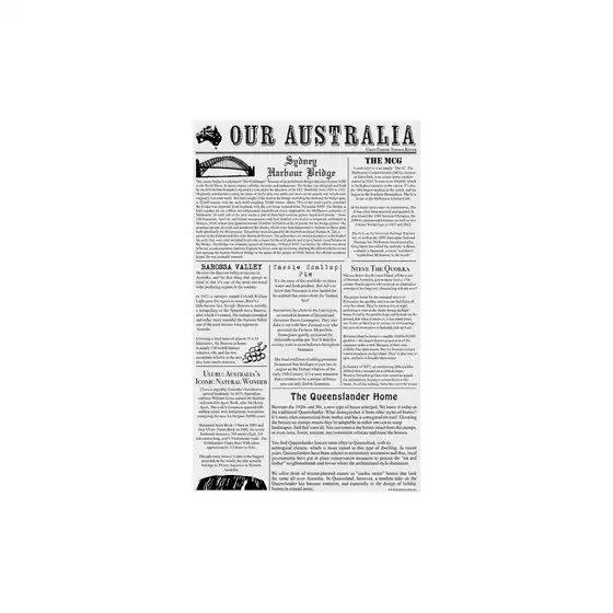 Greaseproof Australia Check Medium