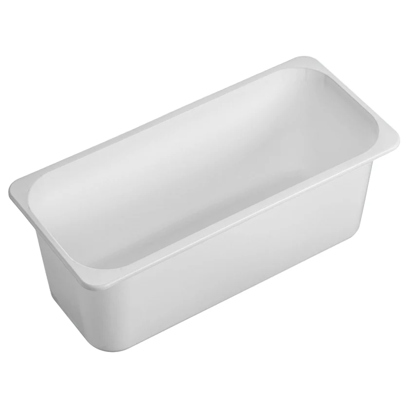 Rectangular 5L Ice Cream White Container