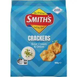 Smith Sour Cream & Onion Cracker 160g