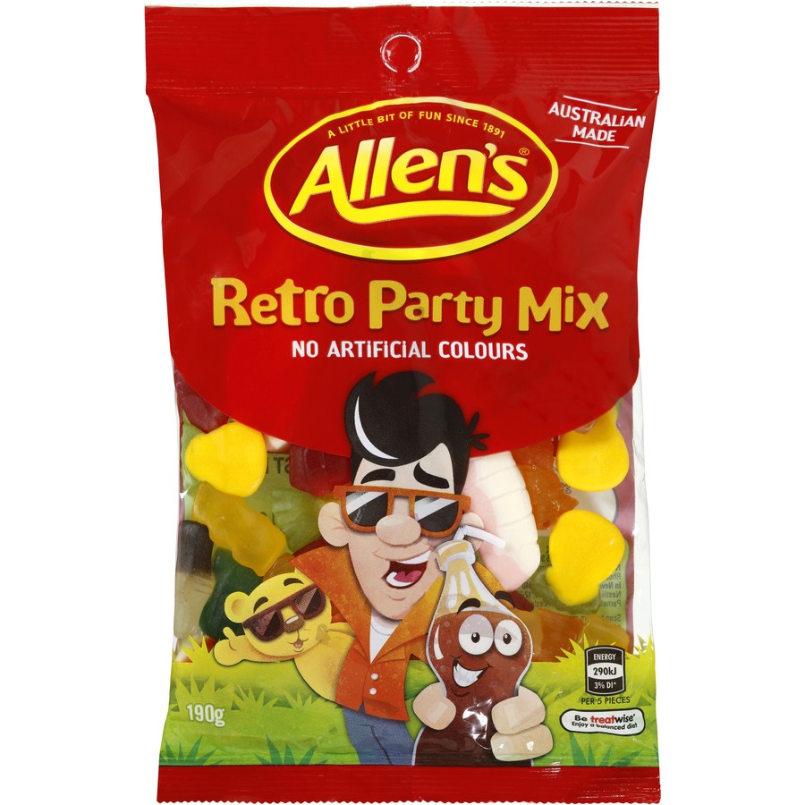 Allen's Retro Party Mix 190gm