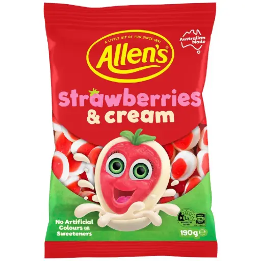[A-SC190] Allen's Strawberry & Cream 190gm