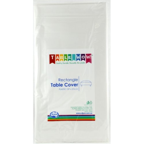 [B-388101] Table Cover Rectangle White