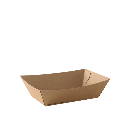 [I-TRAY3DET] Kraft Brown Food Tray #3 Medium GO Range