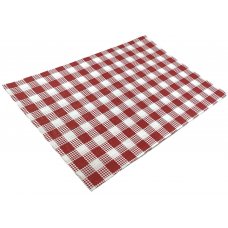 [B-GPREDM] Greaseproof Red Check Medium