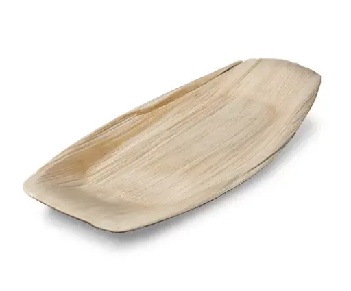 [B-PLEAFRECTRAY3325] Palm Leaf Rectangle Platter - 16" x 8