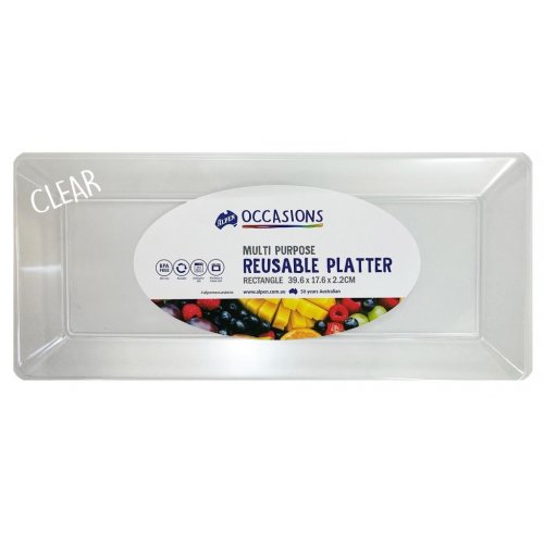 [C-376514] Rectangle Platter White 
