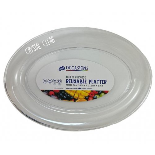 [C-376537] Oval White Platter Large 