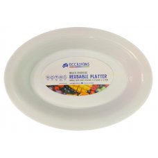 [C-376541] Oval White Bowl Small 