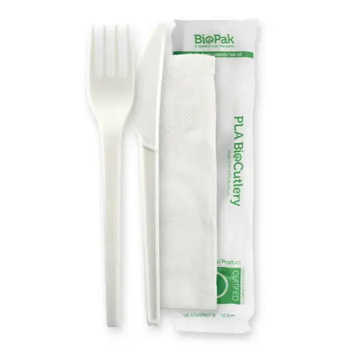 [C-MPPLA] Meal Pack PLA - Knife, Fork & Napkin