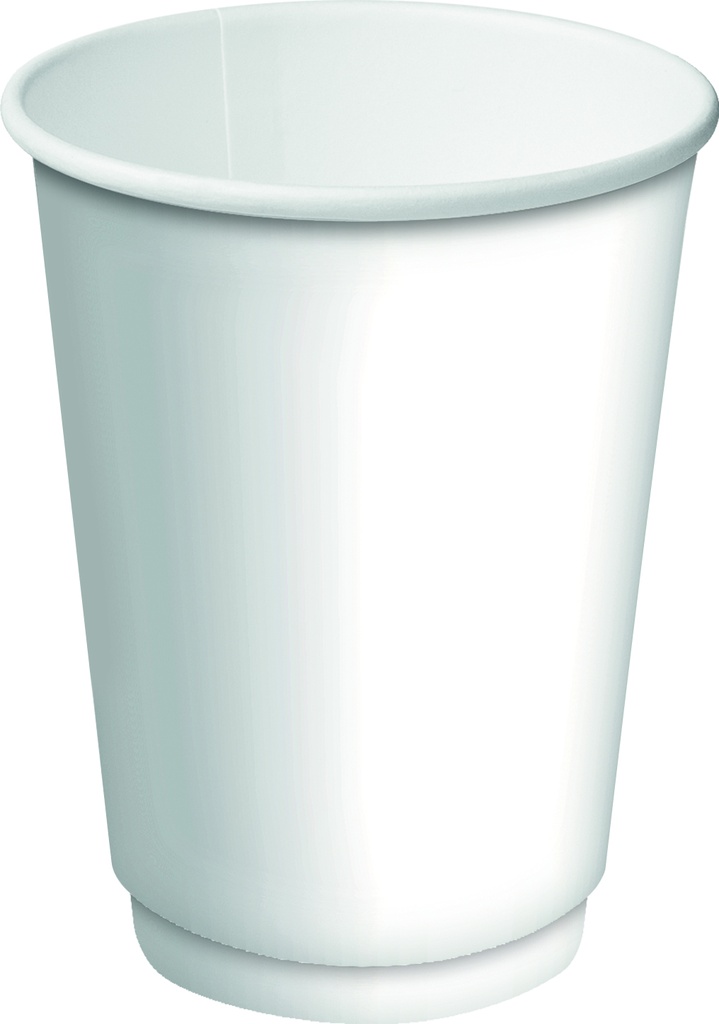 White Double Wall Coffee Cup 12oz | Astra Supply