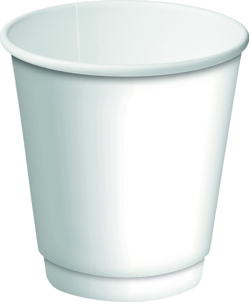 White Double Wall Coffee Cup 8oz | Astra Supply