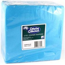 [E-370560] Napkin Dinner 2 Ply - Azure Blue 