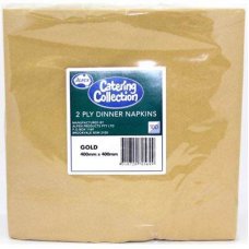 [E-370569] Napkin Dinner 2 Ply - Gold