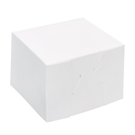 [E-CCW443] Cake Box White Lined 4" x 4" x 3"