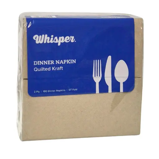 [E-NAPRFWHISPBR] Napkin Dinner GT Fold Whisper - Brown
