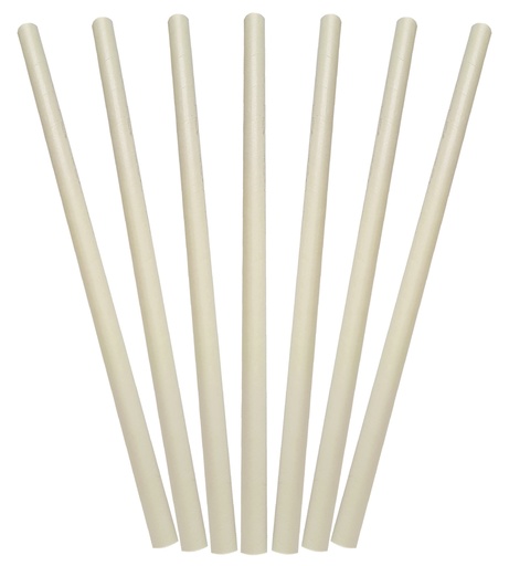 [B-STRAWPAP4] Jumbo White Straw 10mm in Box