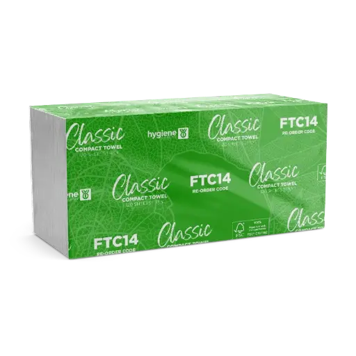 [H-FTC14] Interleaved Classic Compact Towel 