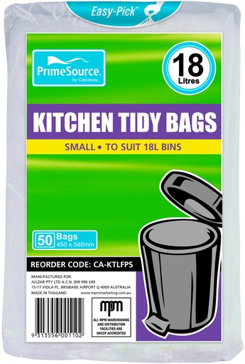 [J-GBKT18L] Kitchen Tidy Bin Liner Roll 18L