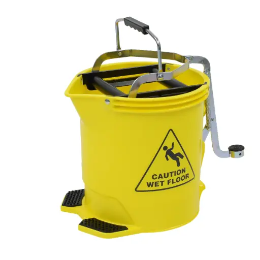 [J-MOPBUCKETY] Wringer Mop Bucket Yellow 15L