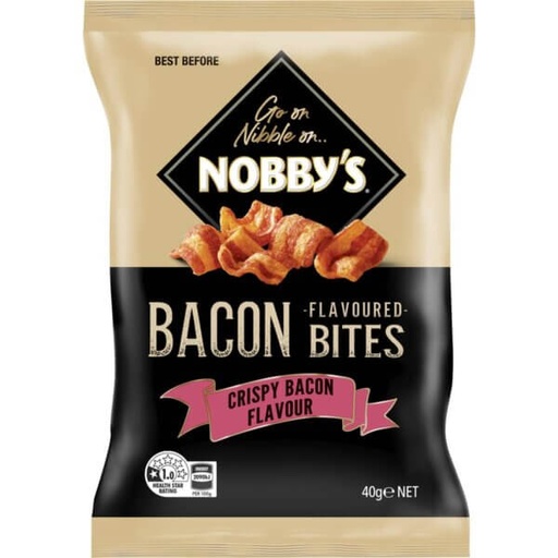 [K-CCABBITES40G] Nobby’s Bacon Flavoured Bites 40g