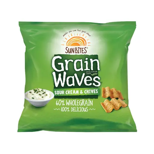 [K-CCAGWSCC28G] GrainWaves Sour Cream and Chives 28g